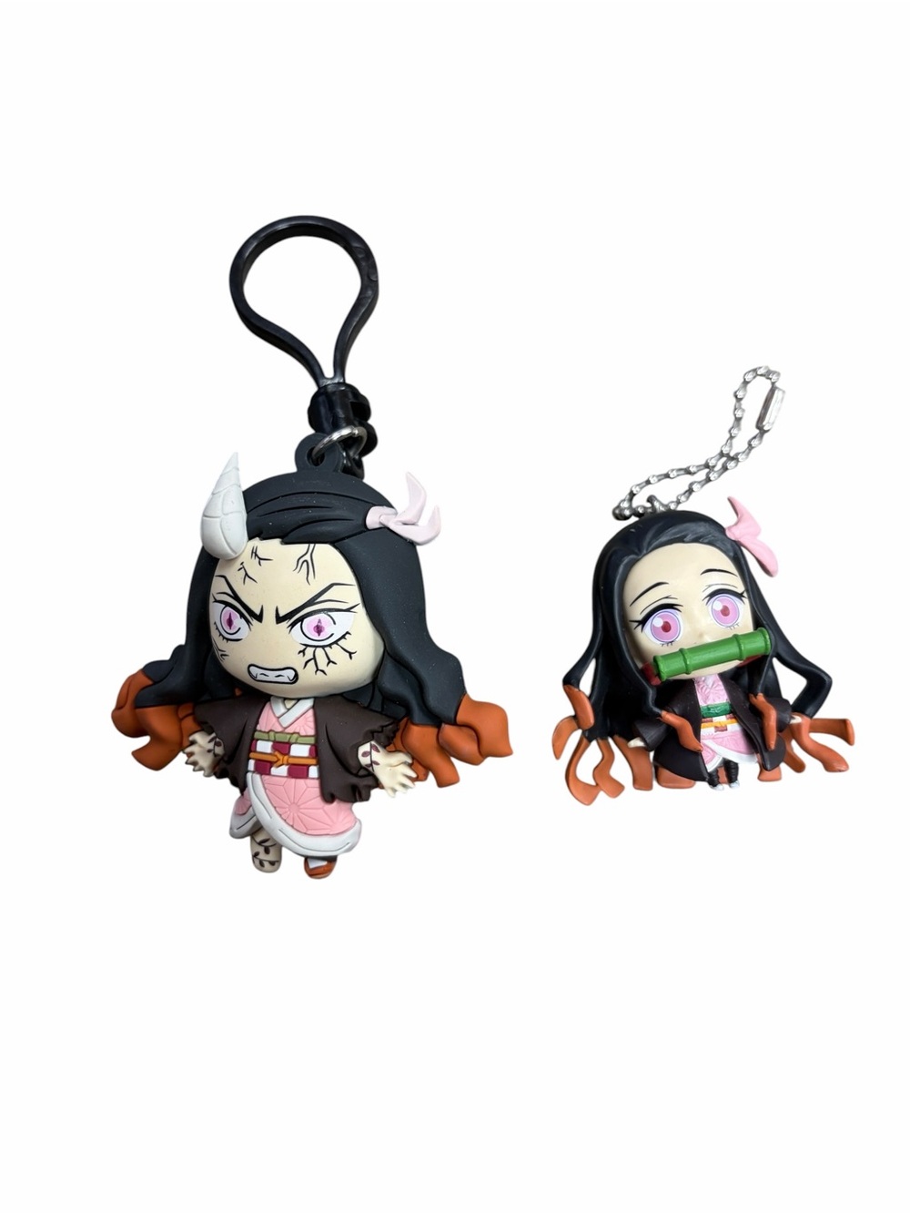 Nezuko Kamado‎ Anime Demon Slayer Keychain Set - Pink & Black